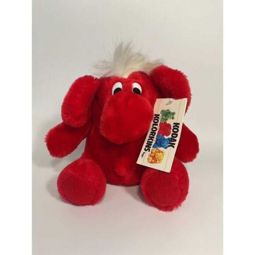 Vintage 1989 Promotion Kodak Kolorkins Red Plush Stuffed Toy